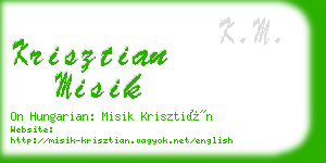 krisztian misik business card